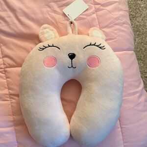 Forever 21 Cream and Pink Animal Neck Pillow